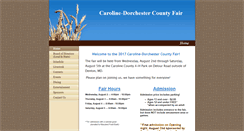 Desktop Screenshot of caroline-dorchestercountyfair.org